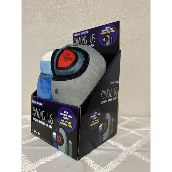 Among Us Right Hand Man Plush with Original Sound and Glowing Visor - Picture 2 of 7